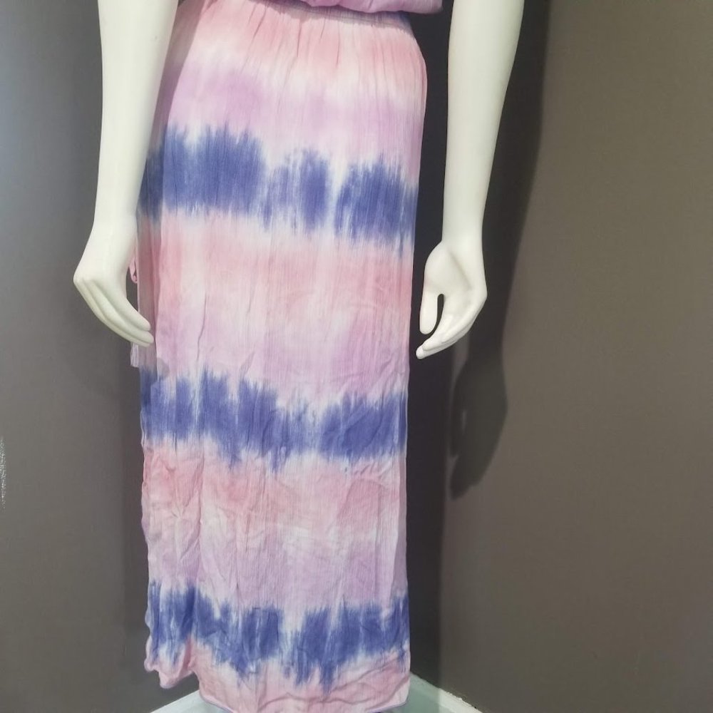 Becca Free Bird Tie-Dyed Dress Swim Coverup- Orchid Size Small - Picture 6 of 11